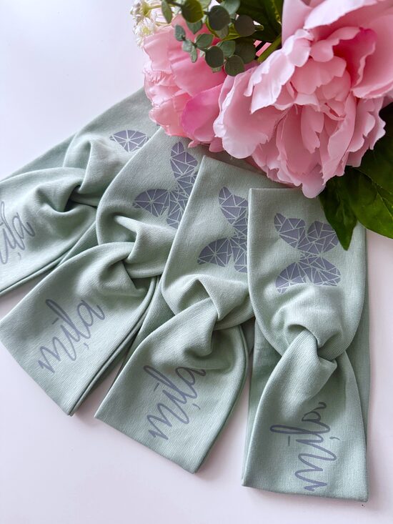 MINT RIBBED MĪĻA AUSAINE + TURENIS