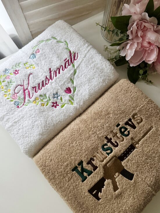 PERSONALIZĒTS BALTS DVIELIS